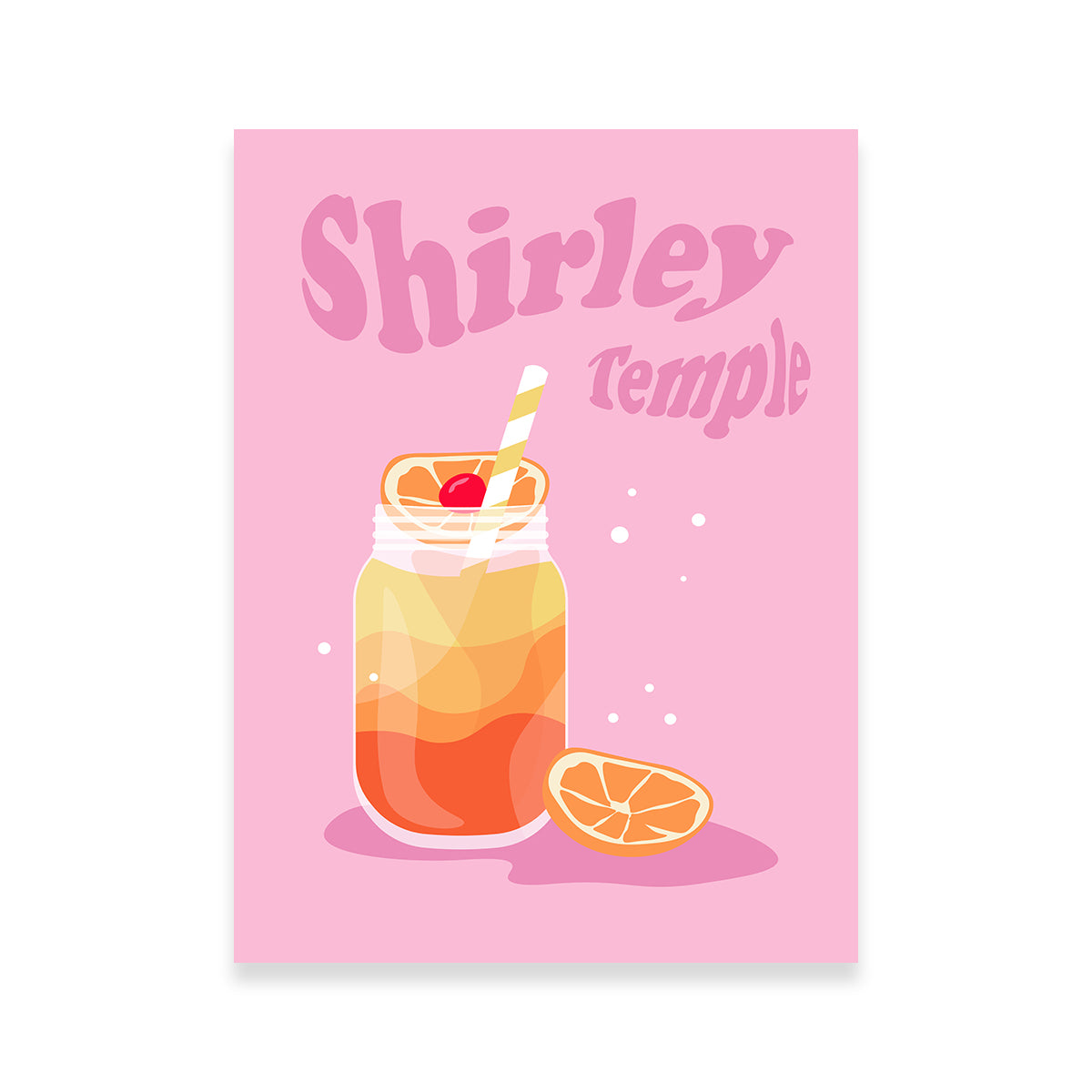 Shirley Temple Orange Wall Art