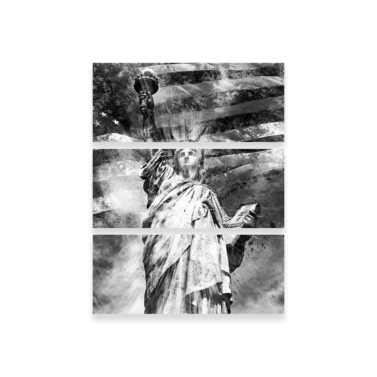 Statue Of Liberty Monochrome Wall Art
