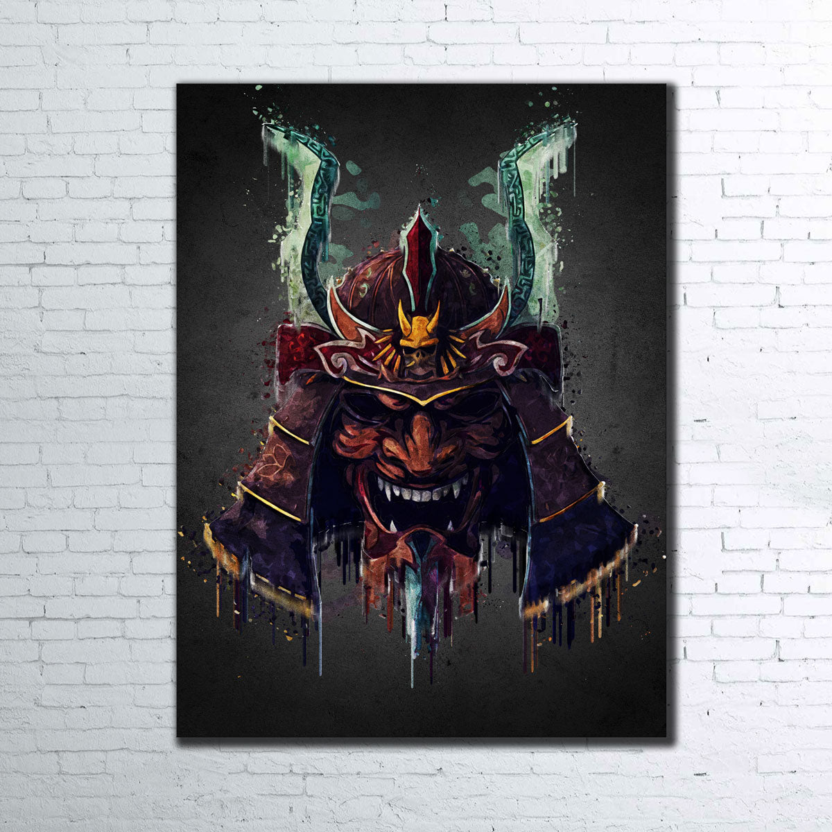 Samurai Helmet Wall Art