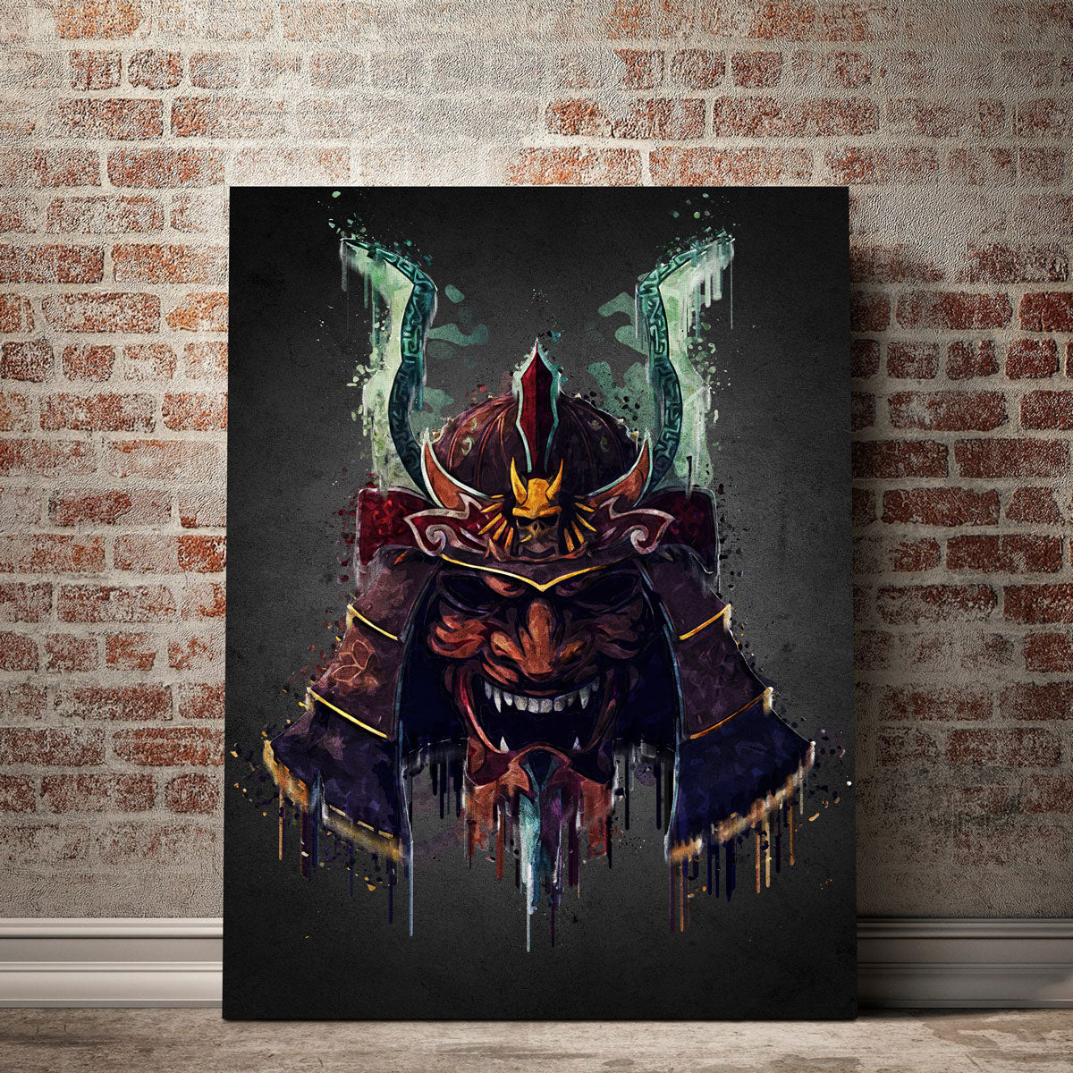 Samurai Helmet Wall Art