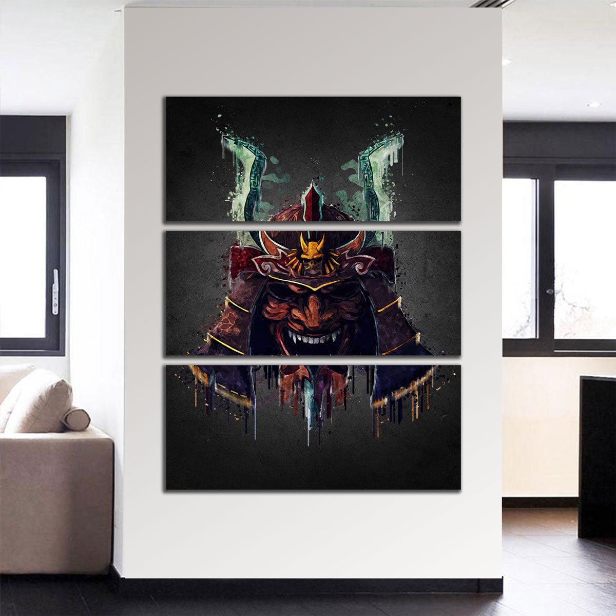 Samurai Helmet Wall Art