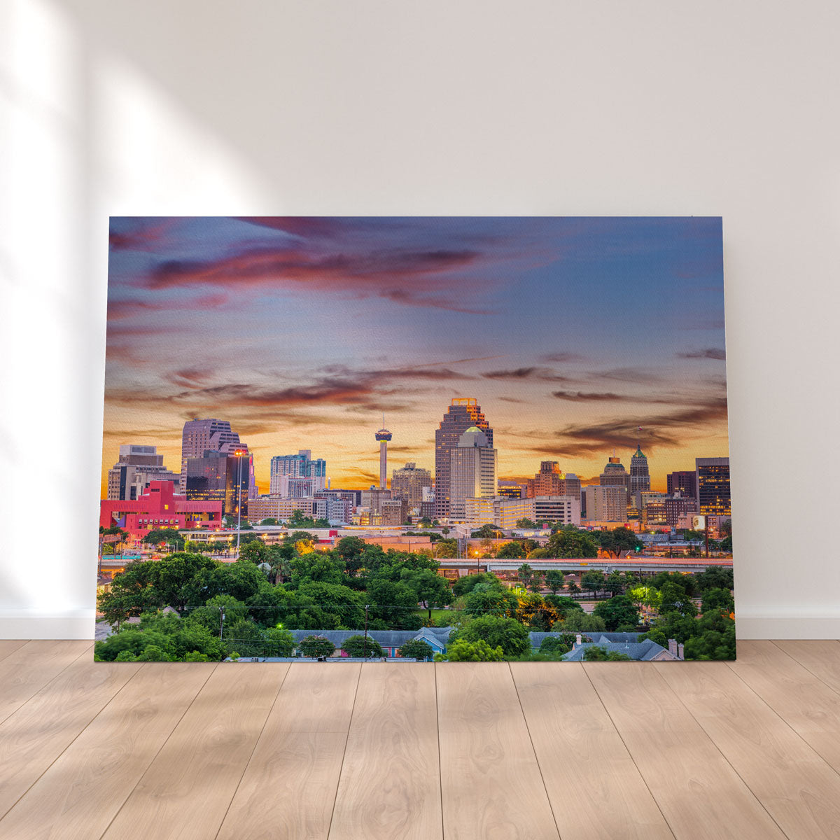 San Antonio Skyline Wall Art