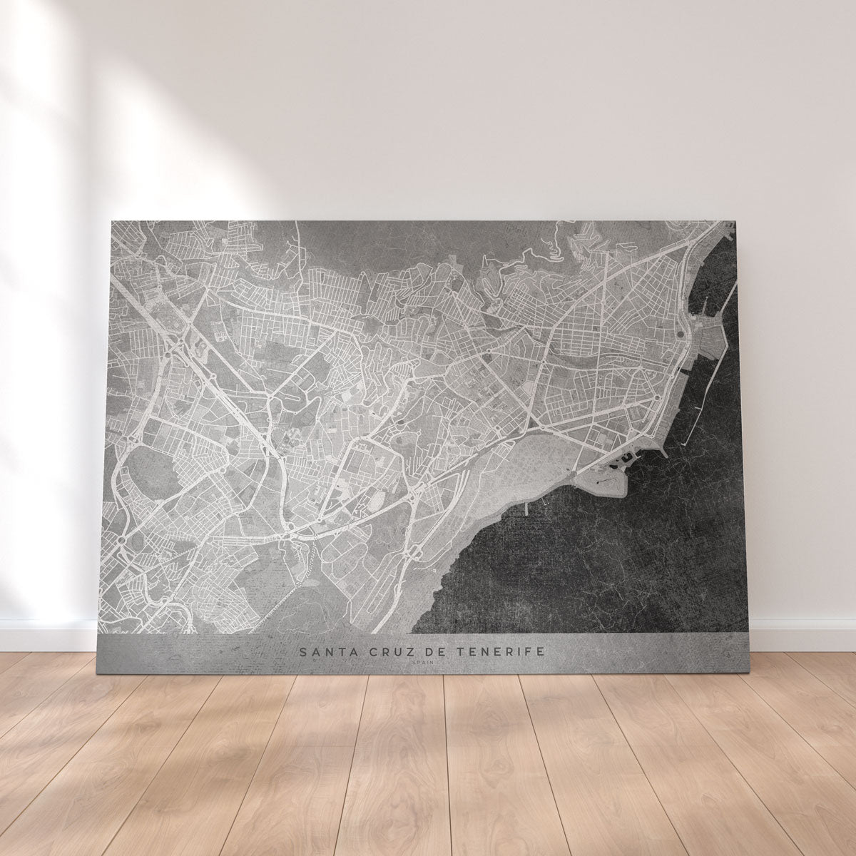 Santa Cruz De Tenerife Map 2 Wall Art