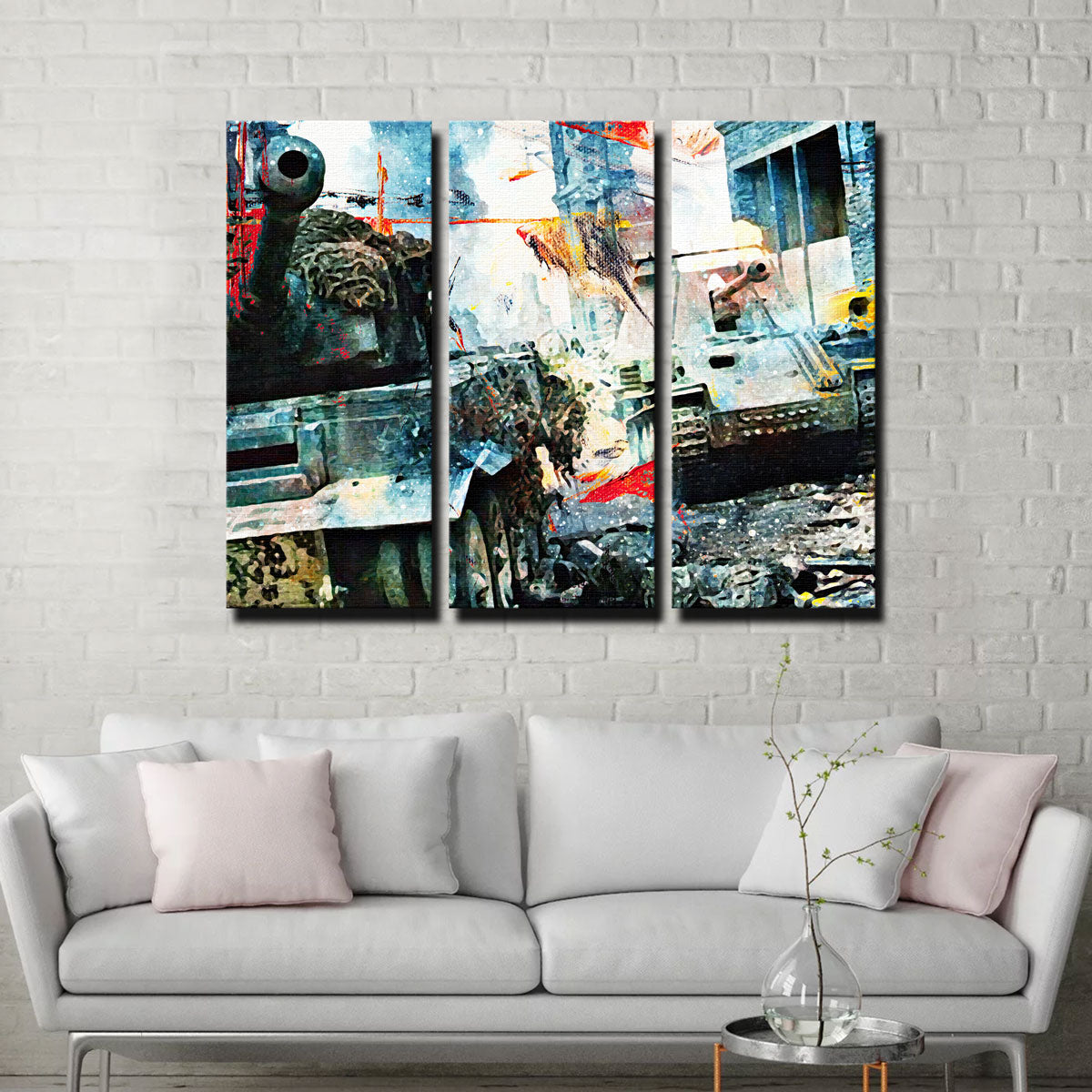 Tank Battle Wall Art