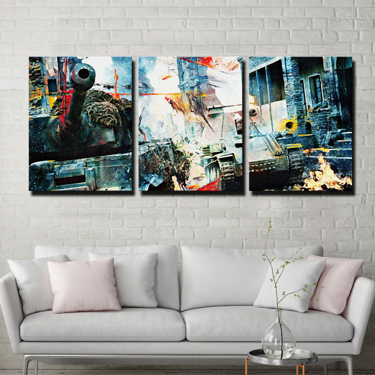 Tank Battle Wall Art