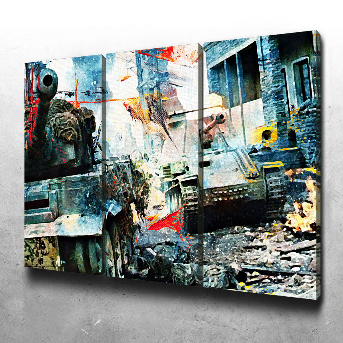 Tank Battle Wall Art