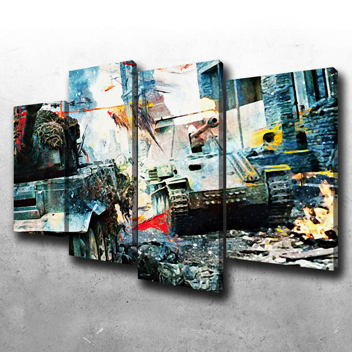 Tank Battle Wall Art