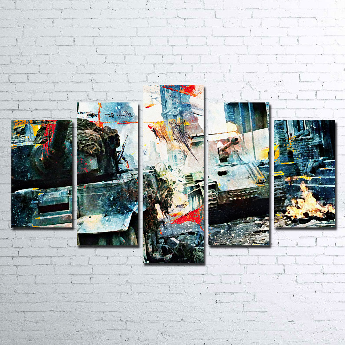 Tank Battle Wall Art