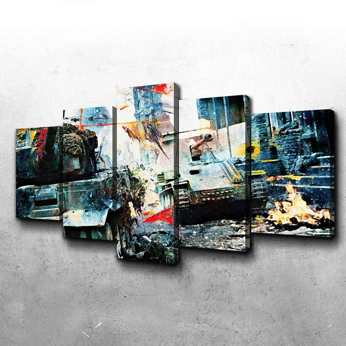 Tank Battle Wall Art