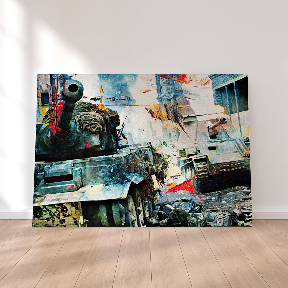 Tank Battle Wall Art