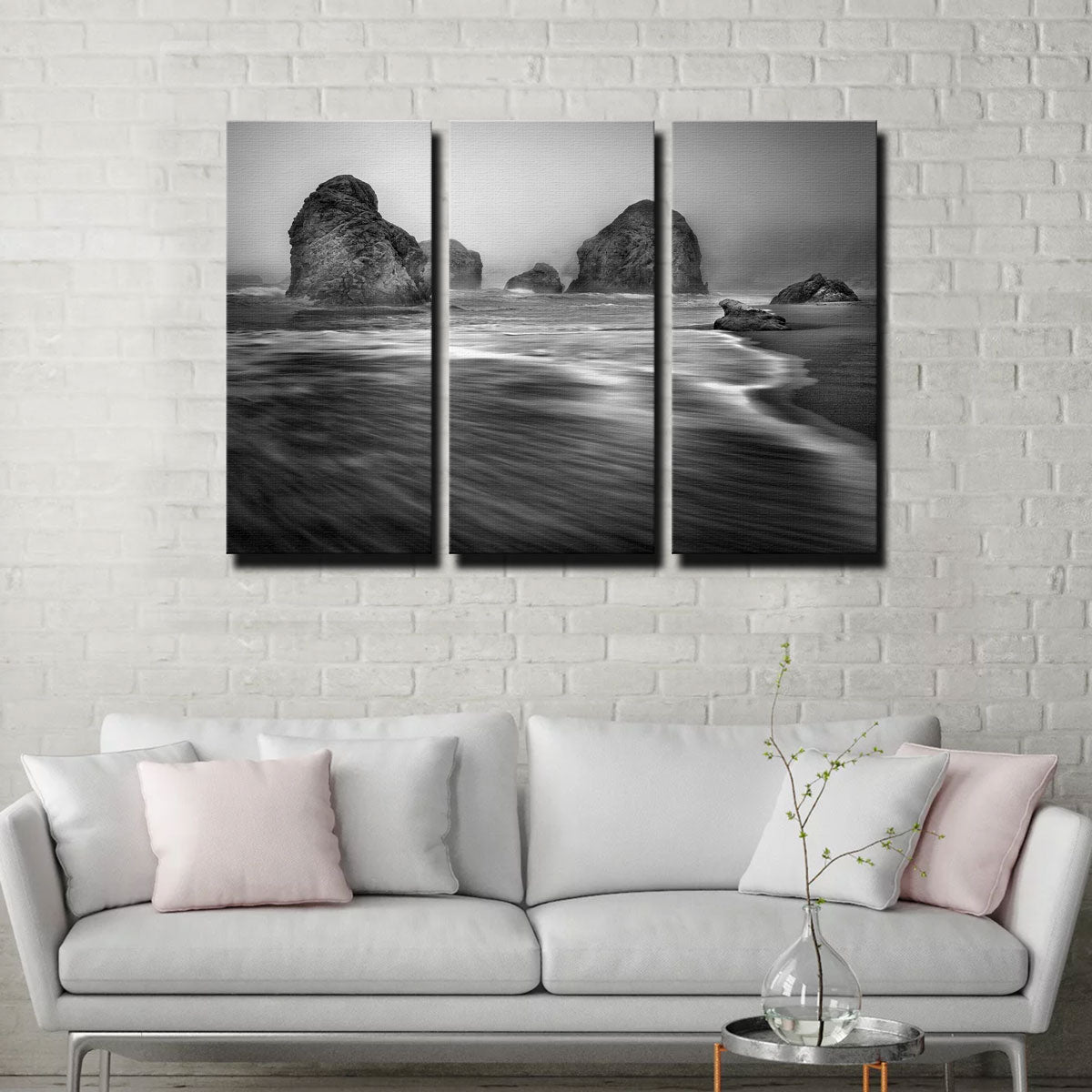 Sea Stacks - Foggy Oregon Coast Wall Art