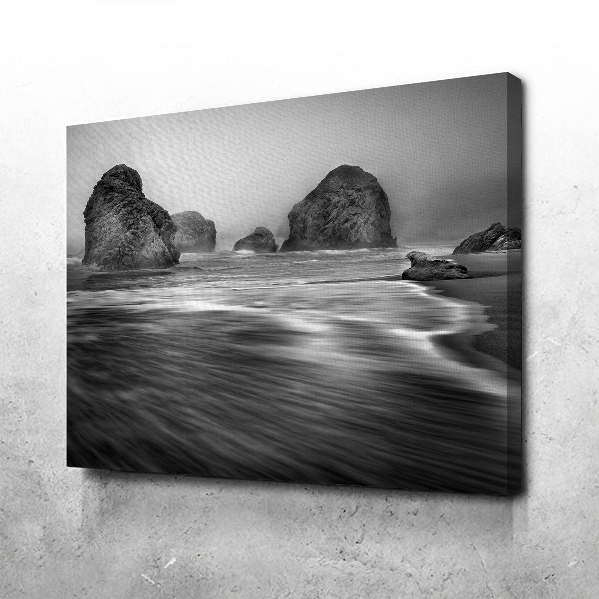 Sea Stacks - Foggy Oregon Coast Wall Art