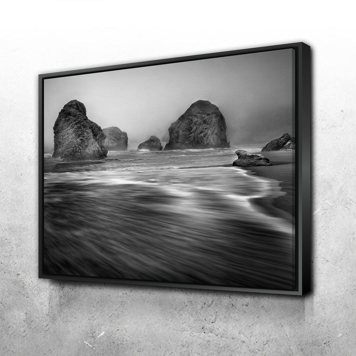 Sea Stacks - Foggy Oregon Coast Wall Art