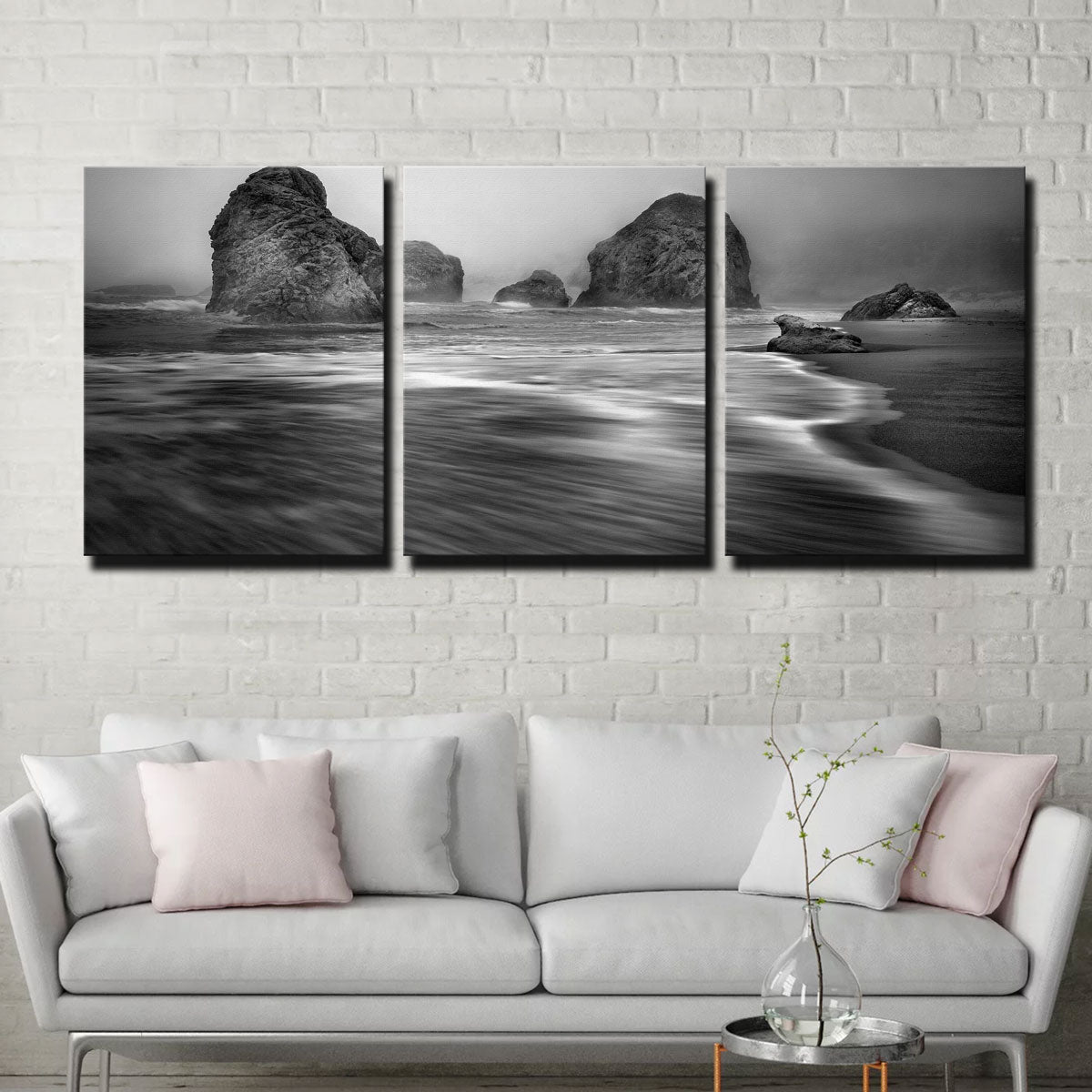 Sea Stacks - Foggy Oregon Coast Wall Art