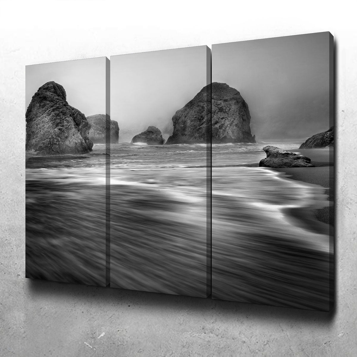 Sea Stacks - Foggy Oregon Coast Wall Art
