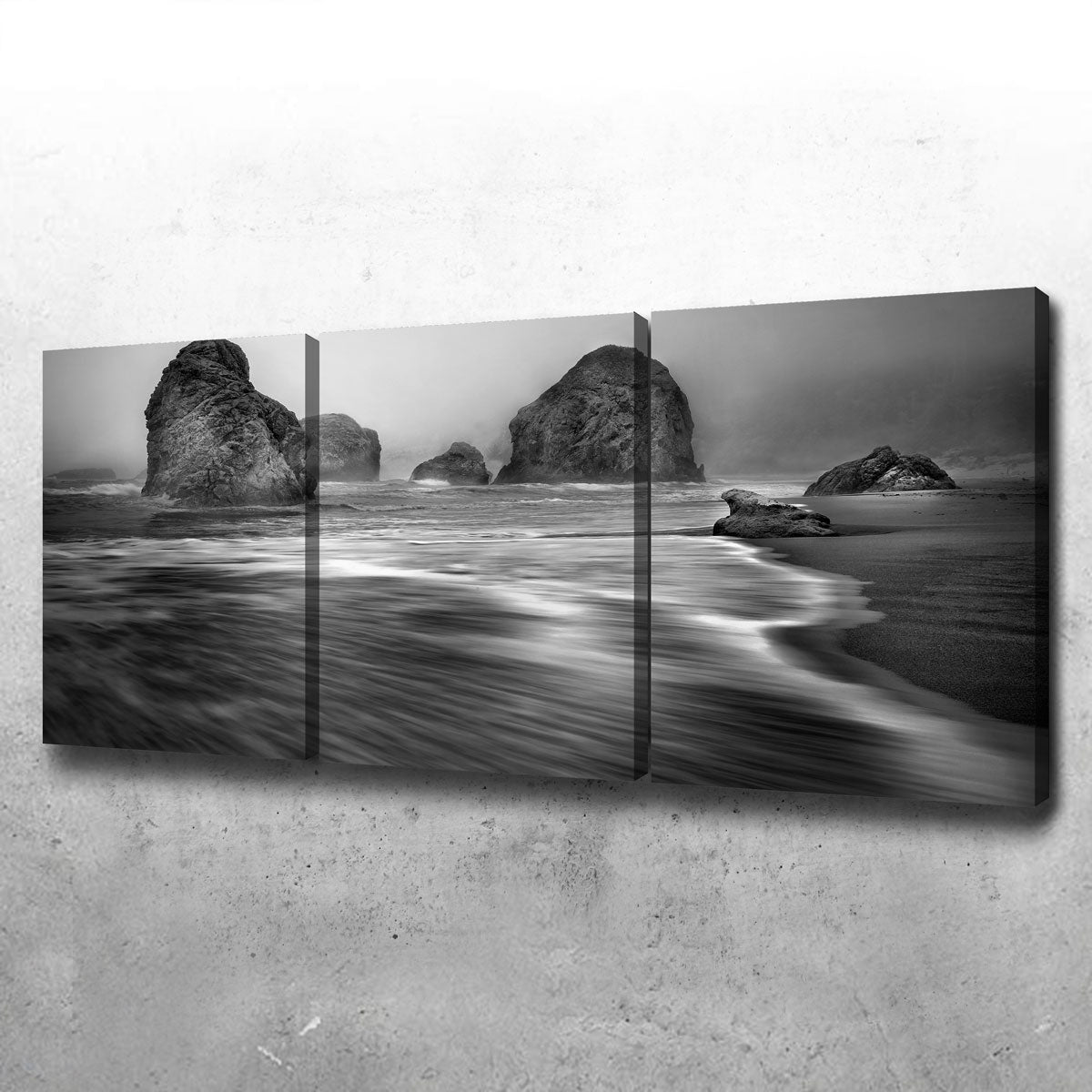 Sea Stacks - Foggy Oregon Coast Wall Art