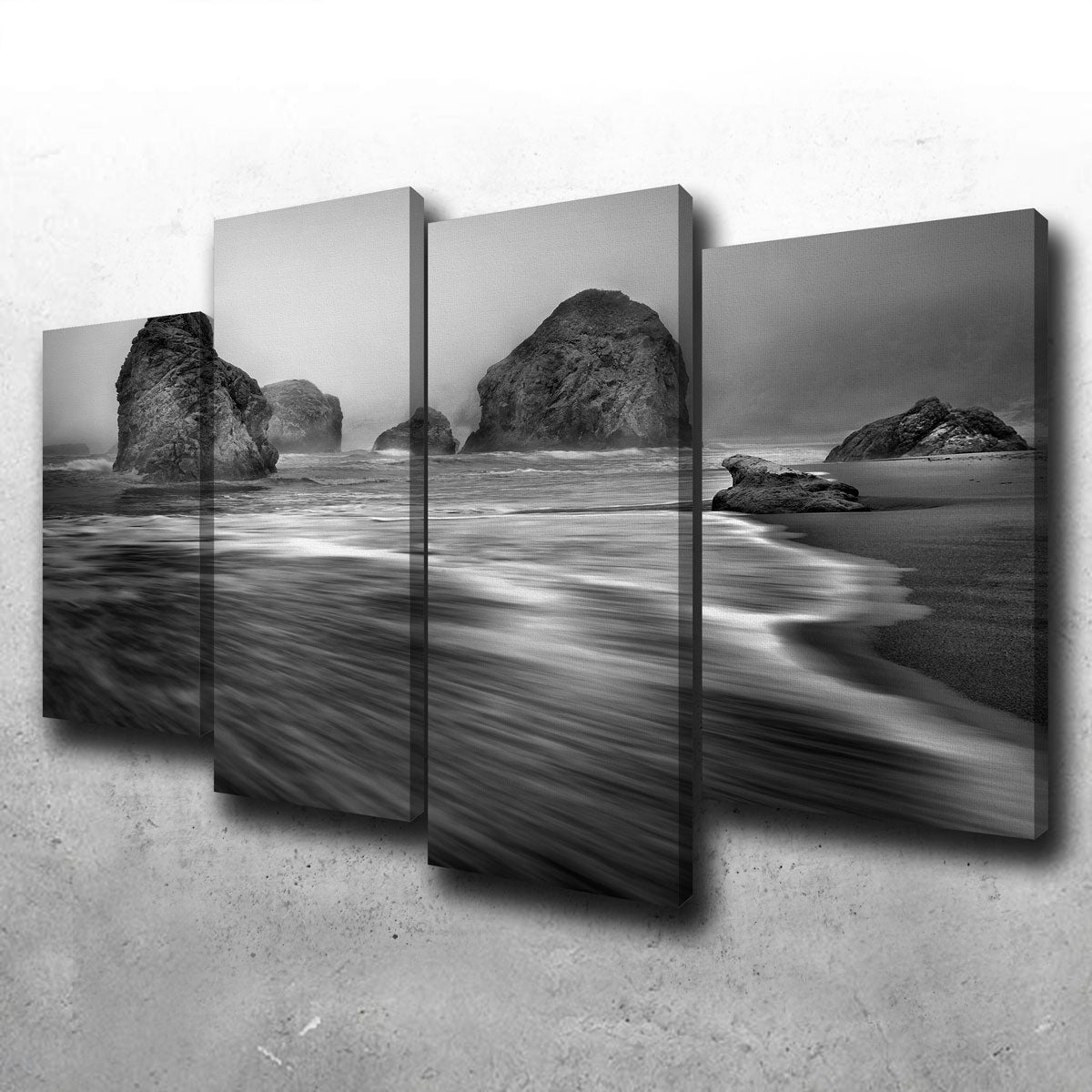 Sea Stacks - Foggy Oregon Coast Wall Art