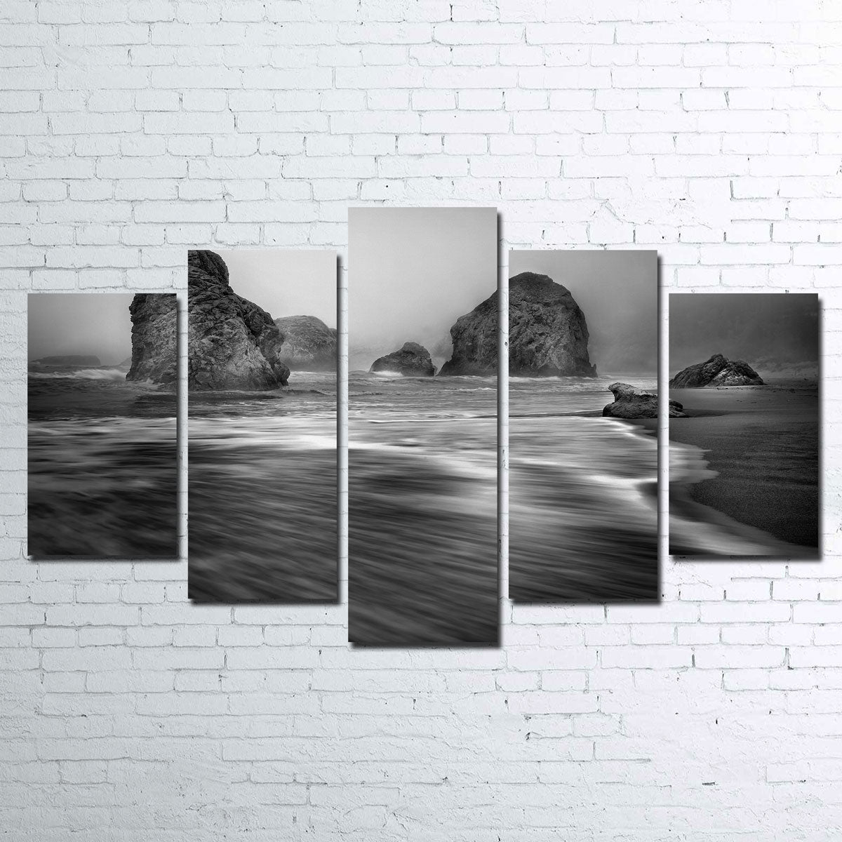Sea Stacks - Foggy Oregon Coast Wall Art