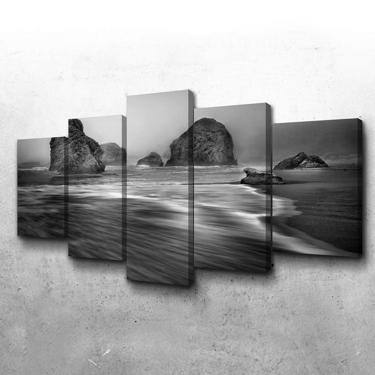 Sea Stacks - Foggy Oregon Coast Wall Art