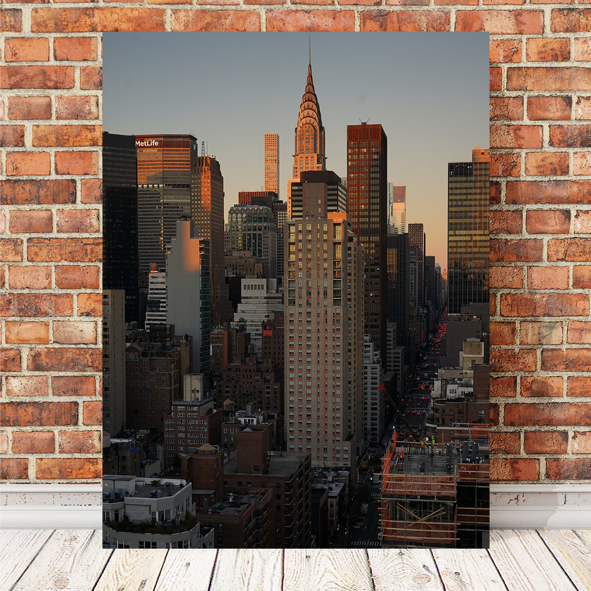 Shadow on NYC Skyline Wall Art