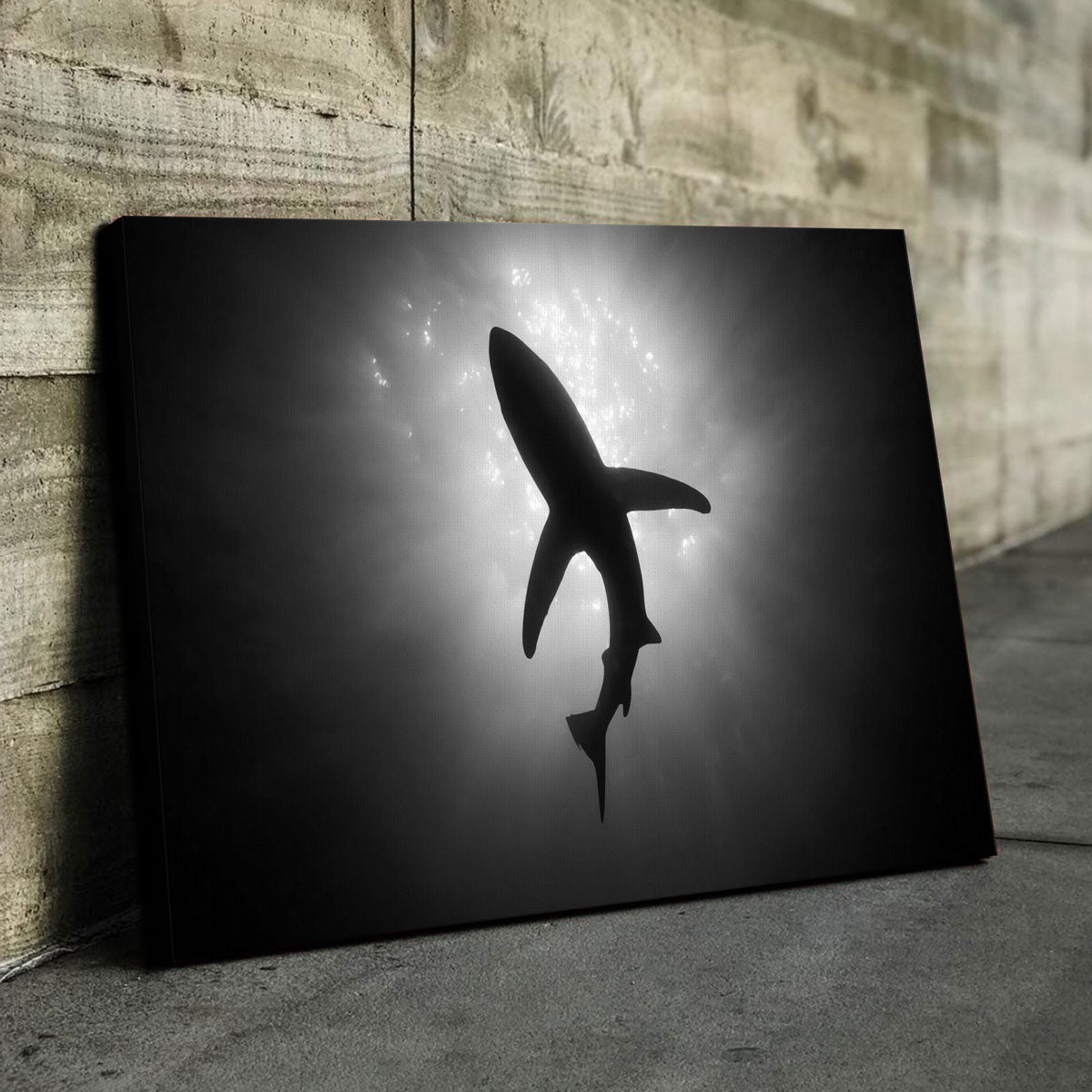 Shark Silhouette Wall Art