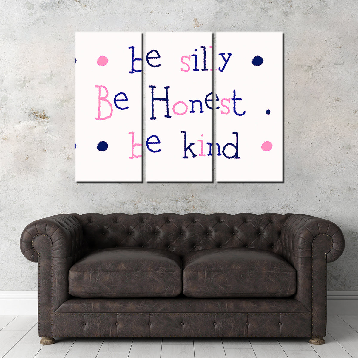 Silly Honest Kind Kids Wall Art