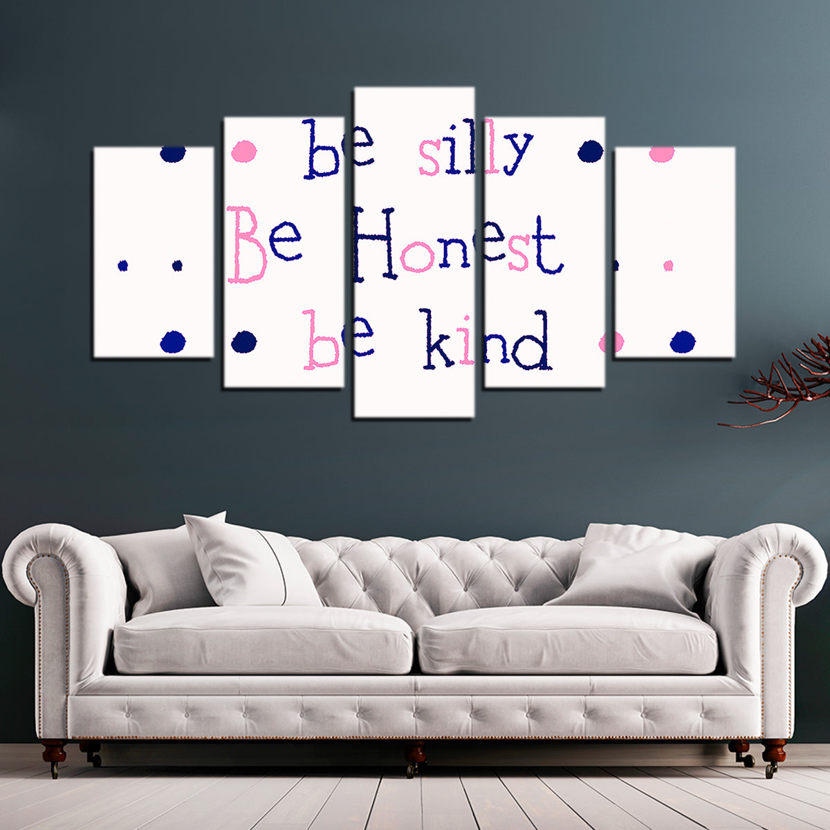 Silly Honest Kind Kids Wall Art