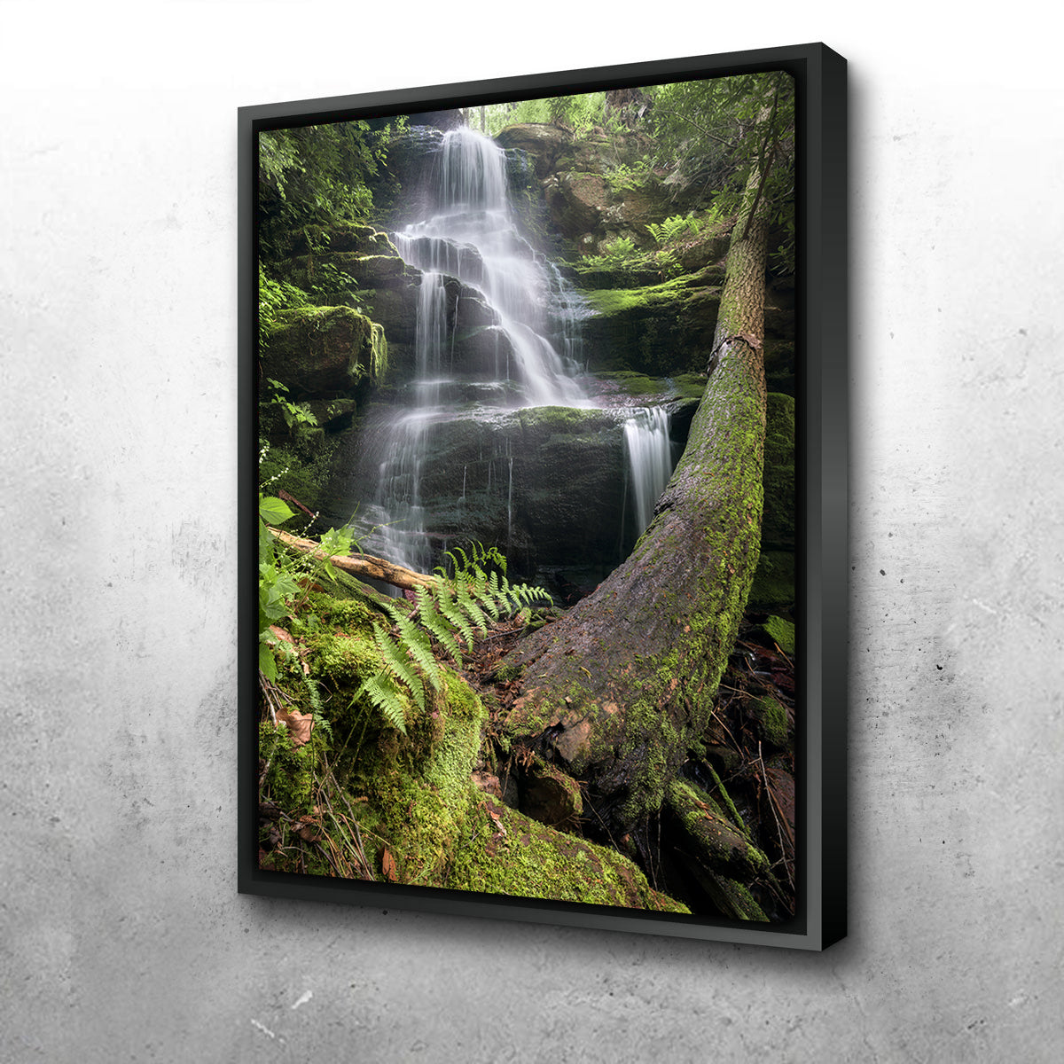 Silver Glow Falls Wall Art