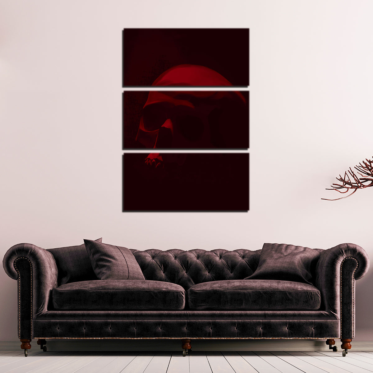 Skull Dark Red