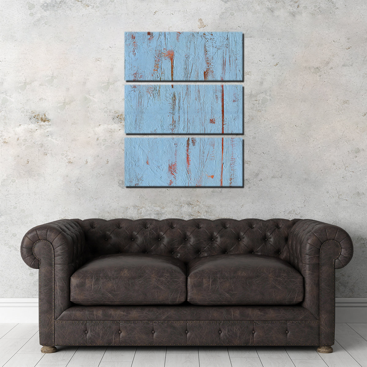 Sky Blue Red Wall Art