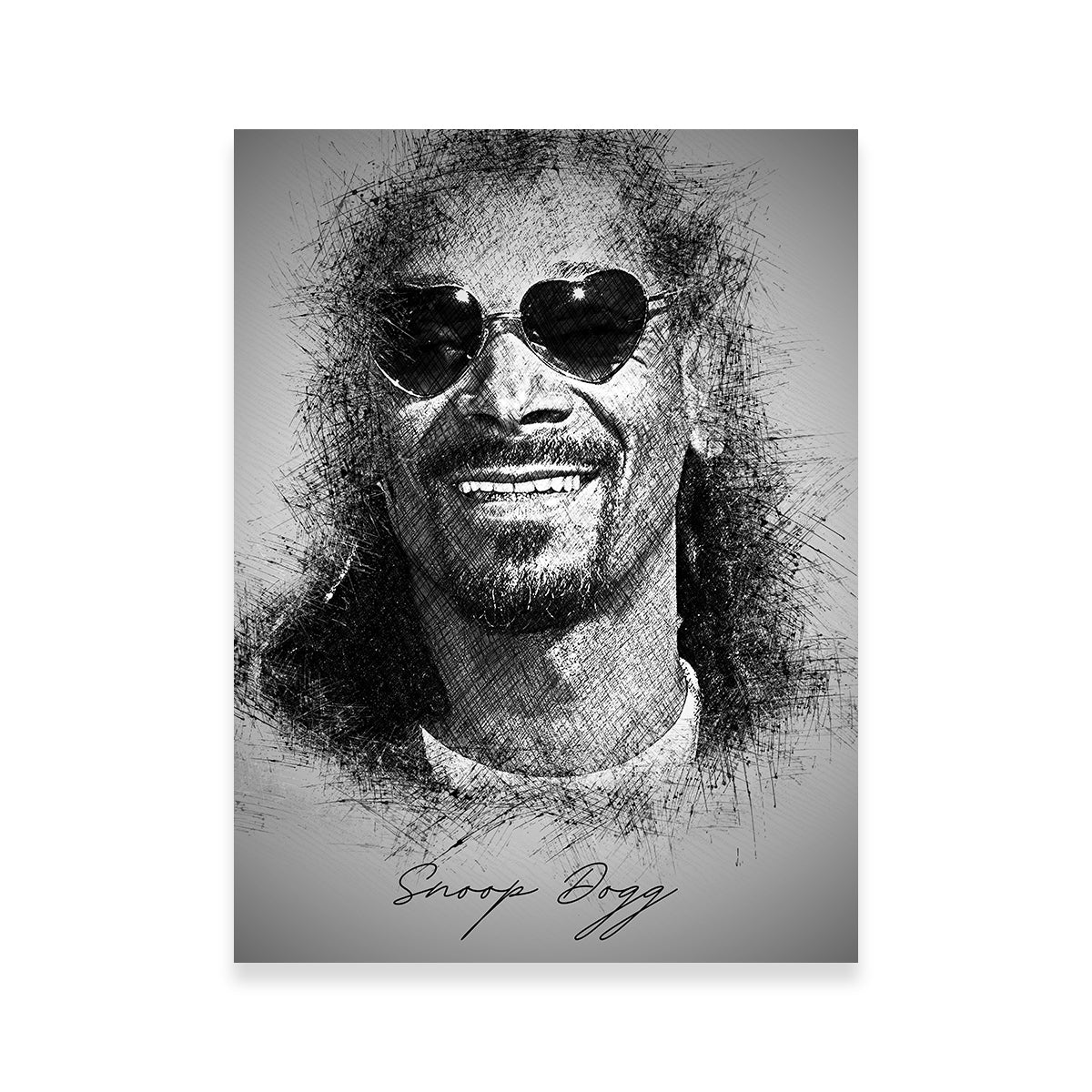 Snoop Dogg Heart Shades Wall Art