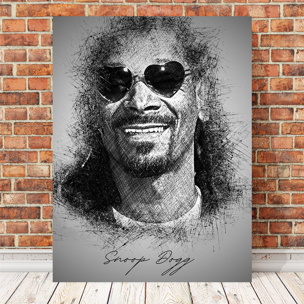 Snoop Dogg Heart Shades Wall Art