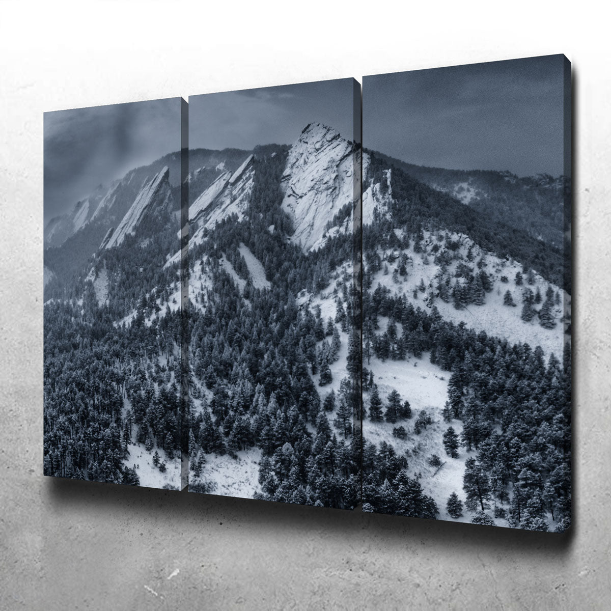 Snow On The Flatirons Wall Art