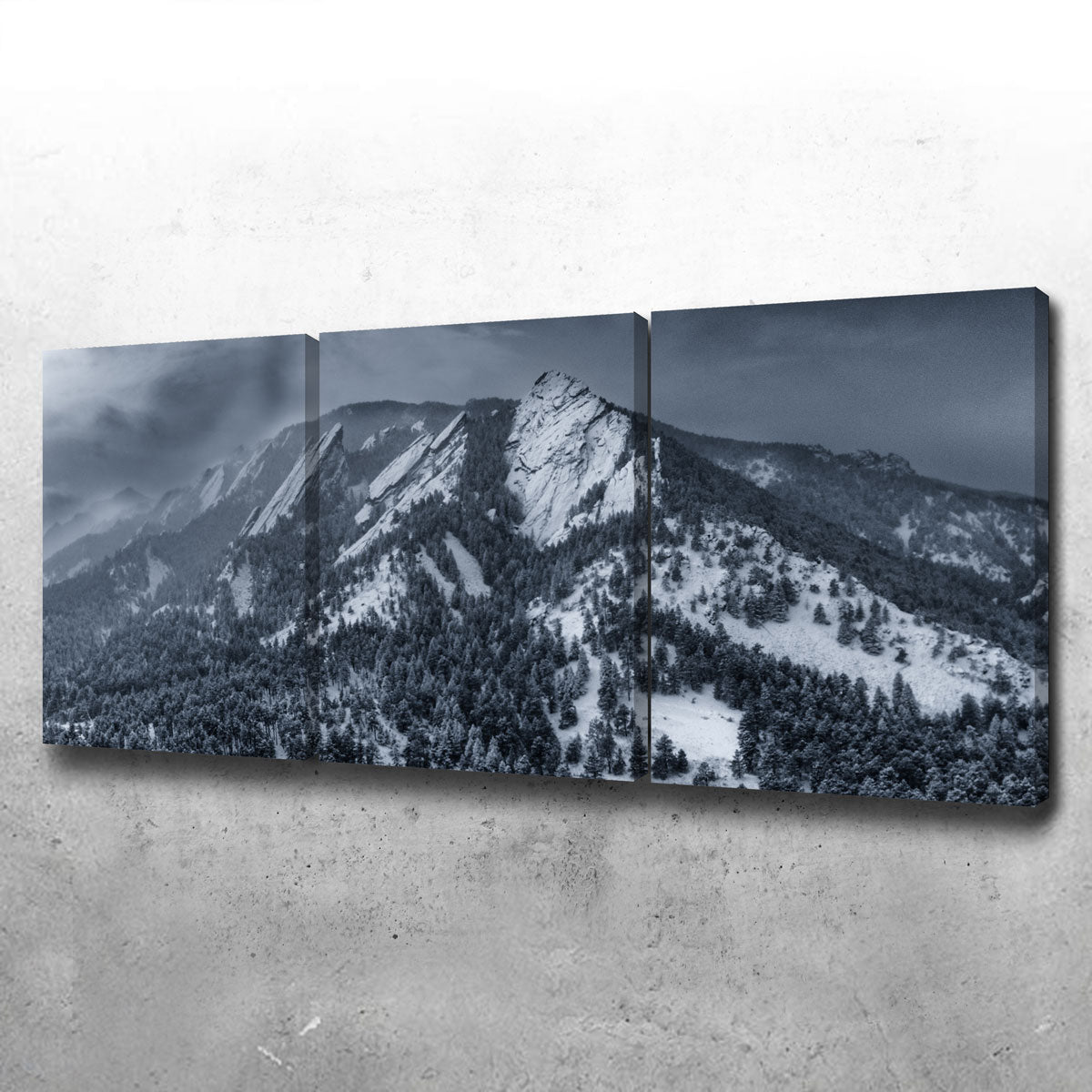 Snow On The Flatirons Wall Art