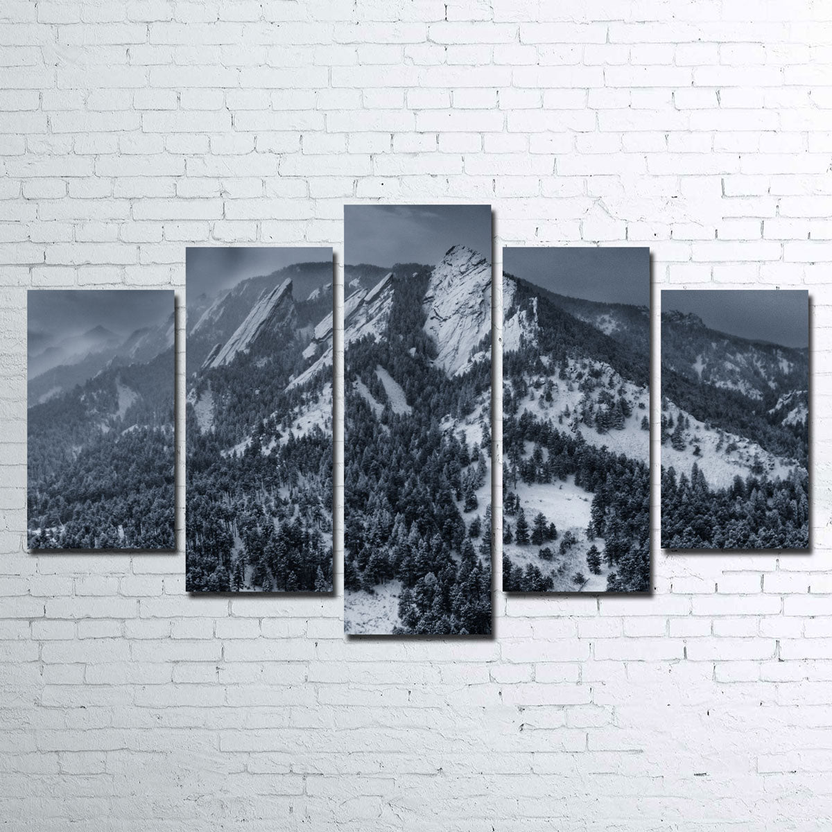 Snow On The Flatirons Wall Art