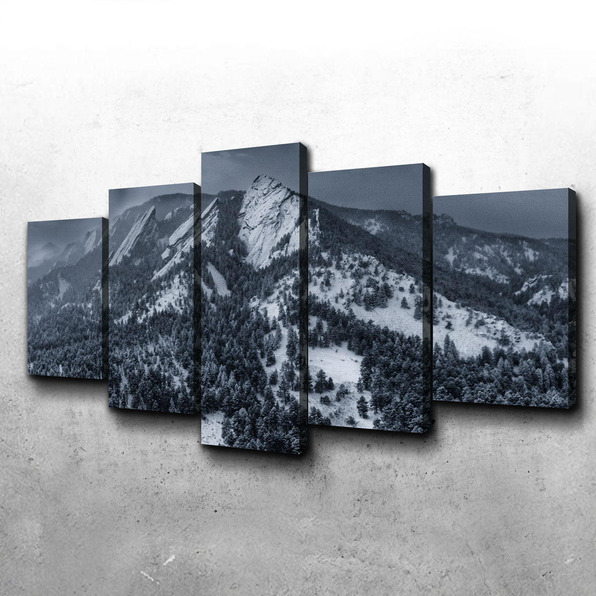 Snow On The Flatirons Wall Art