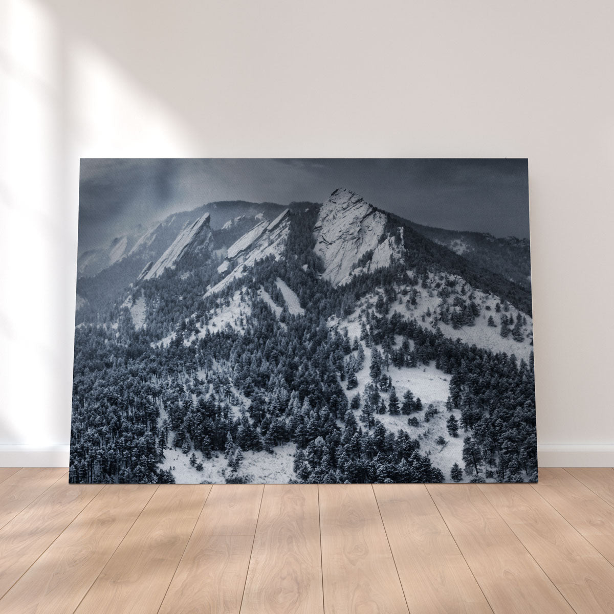 Snow On The Flatirons Wall Art