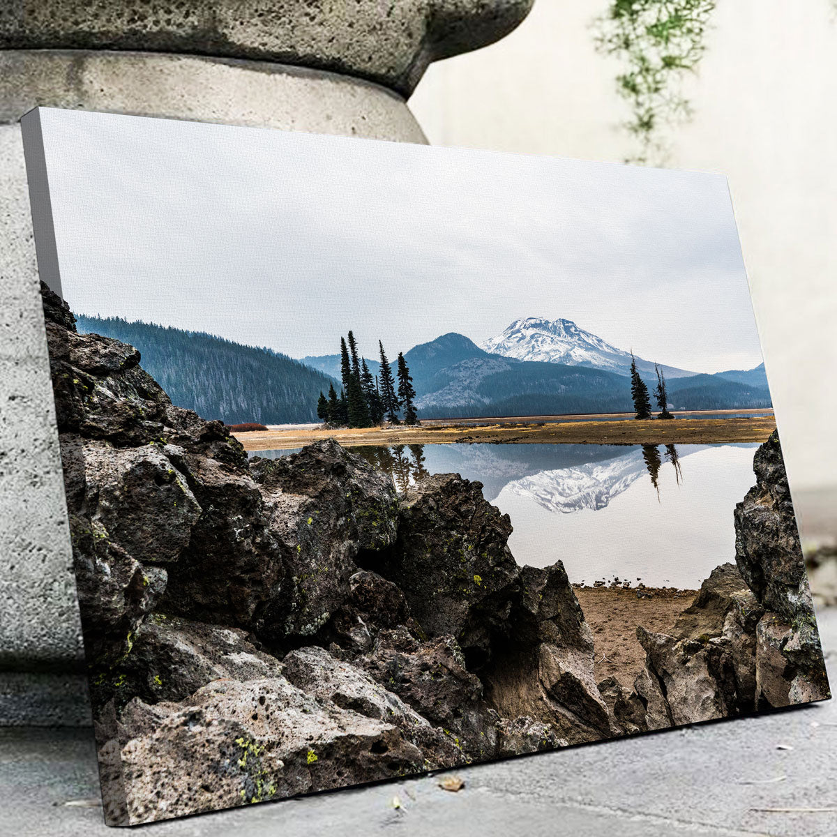 South Sister Mountain - Sparks Lake Wall Art