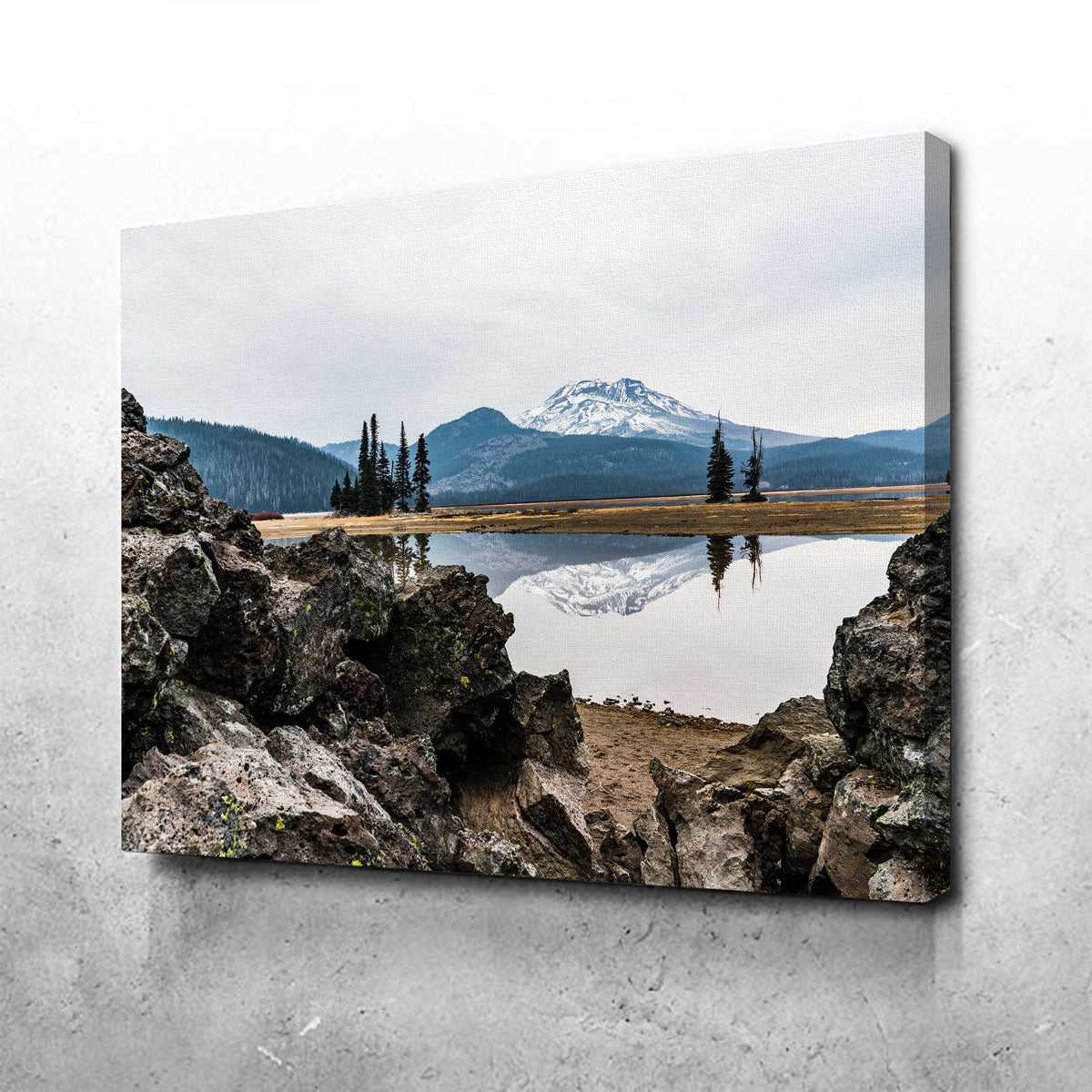 South Sister Mountain - Sparks Lake Wall Art