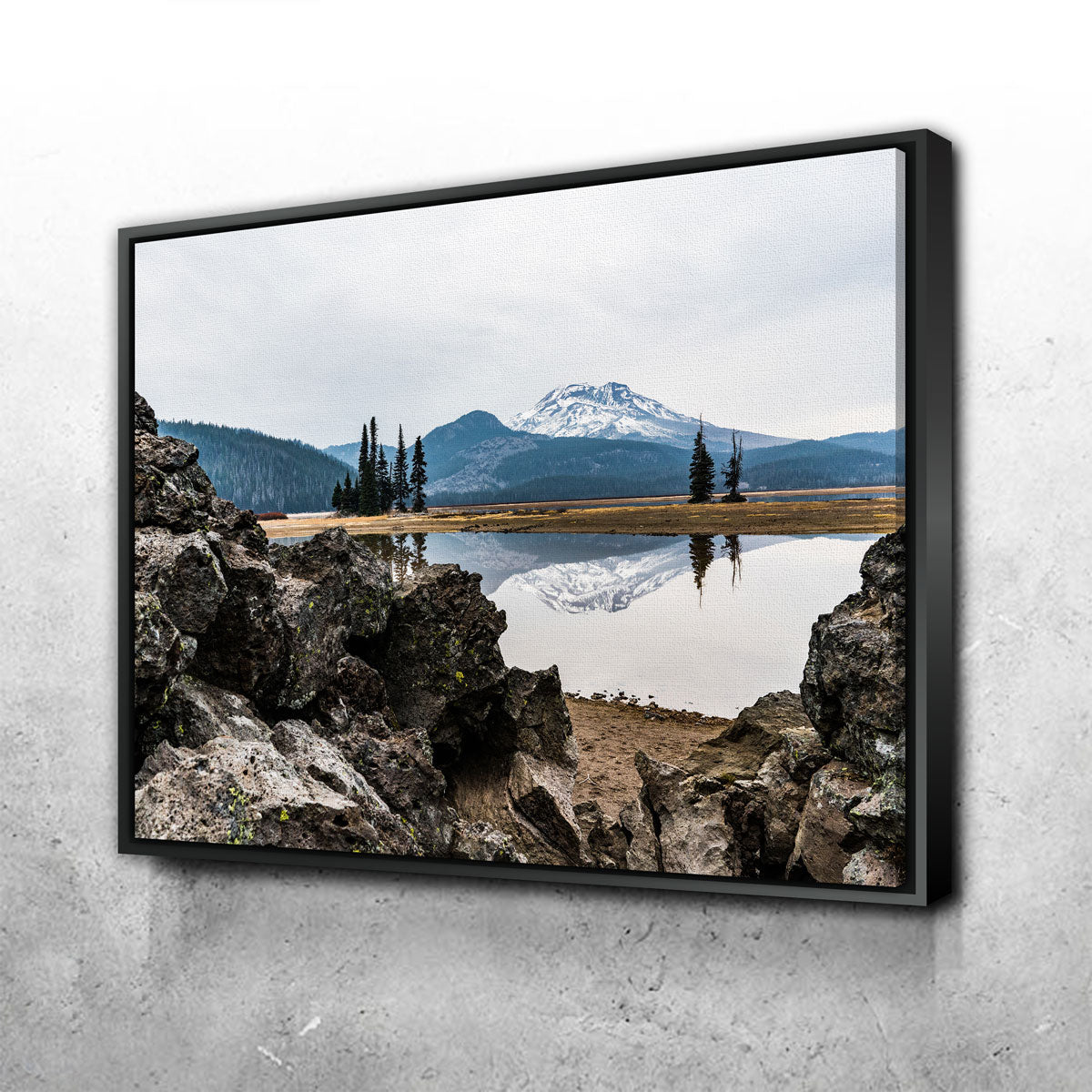 South Sister Mountain - Sparks Lake Wall Art