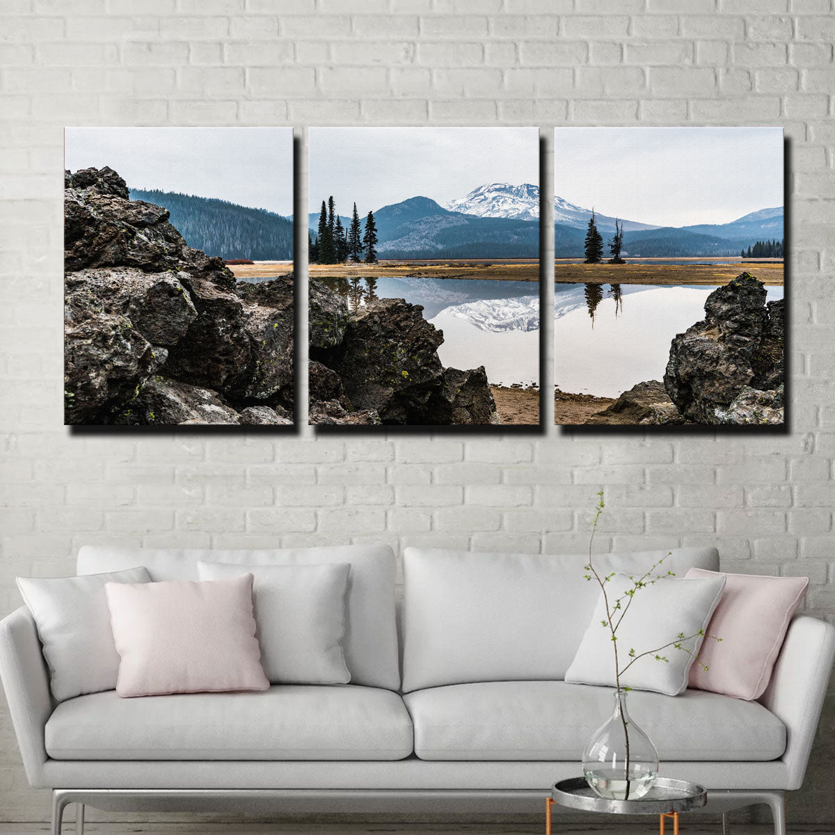 South Sister Mountain - Sparks Lake Wall Art