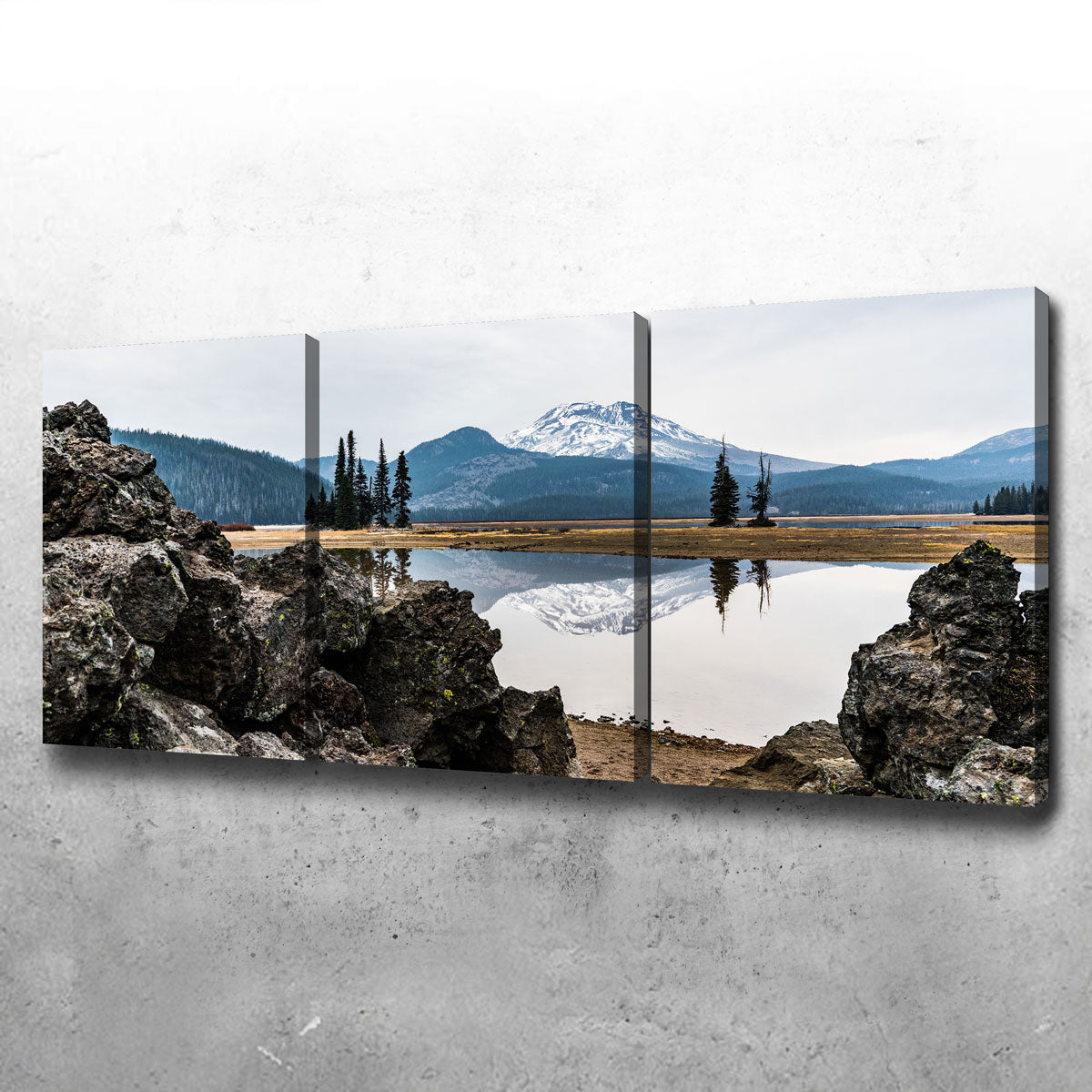 South Sister Mountain - Sparks Lake Wall Art