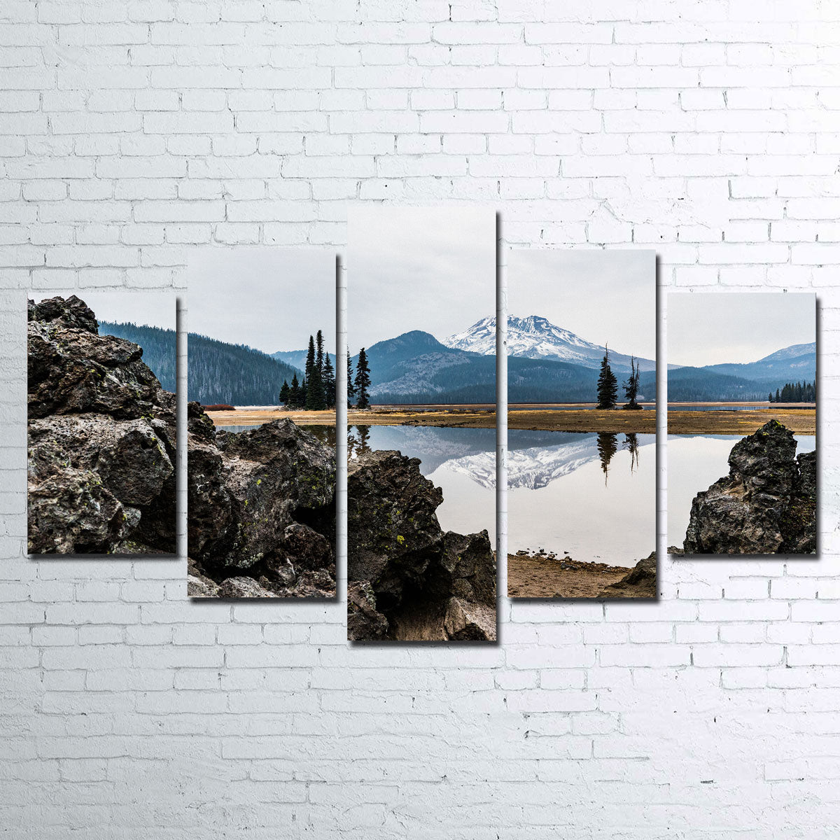 South Sister Mountain - Sparks Lake Wall Art