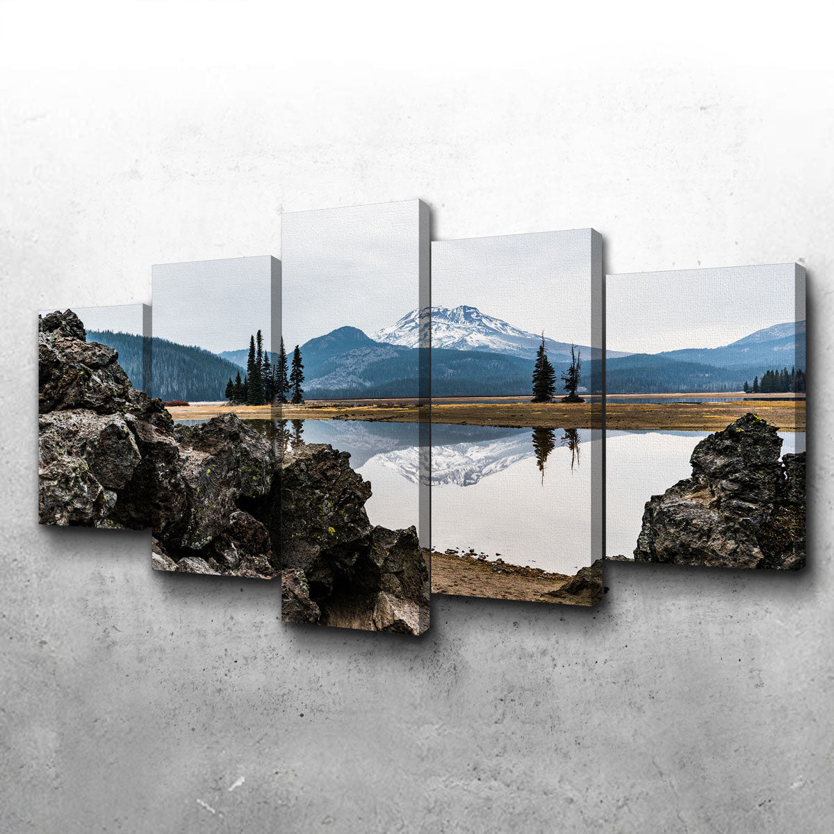 South Sister Mountain - Sparks Lake Wall Art