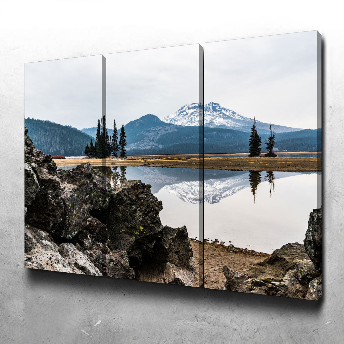 South Sister Mountain - Sparks Lake Wall Art