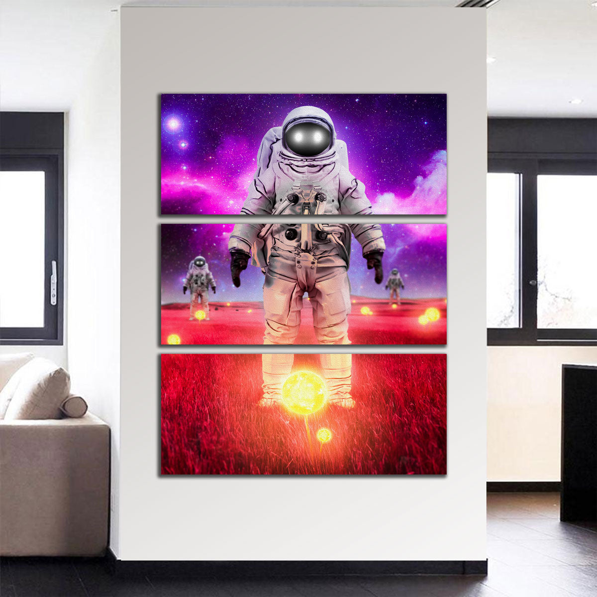 Space Sunflowers Wall Art