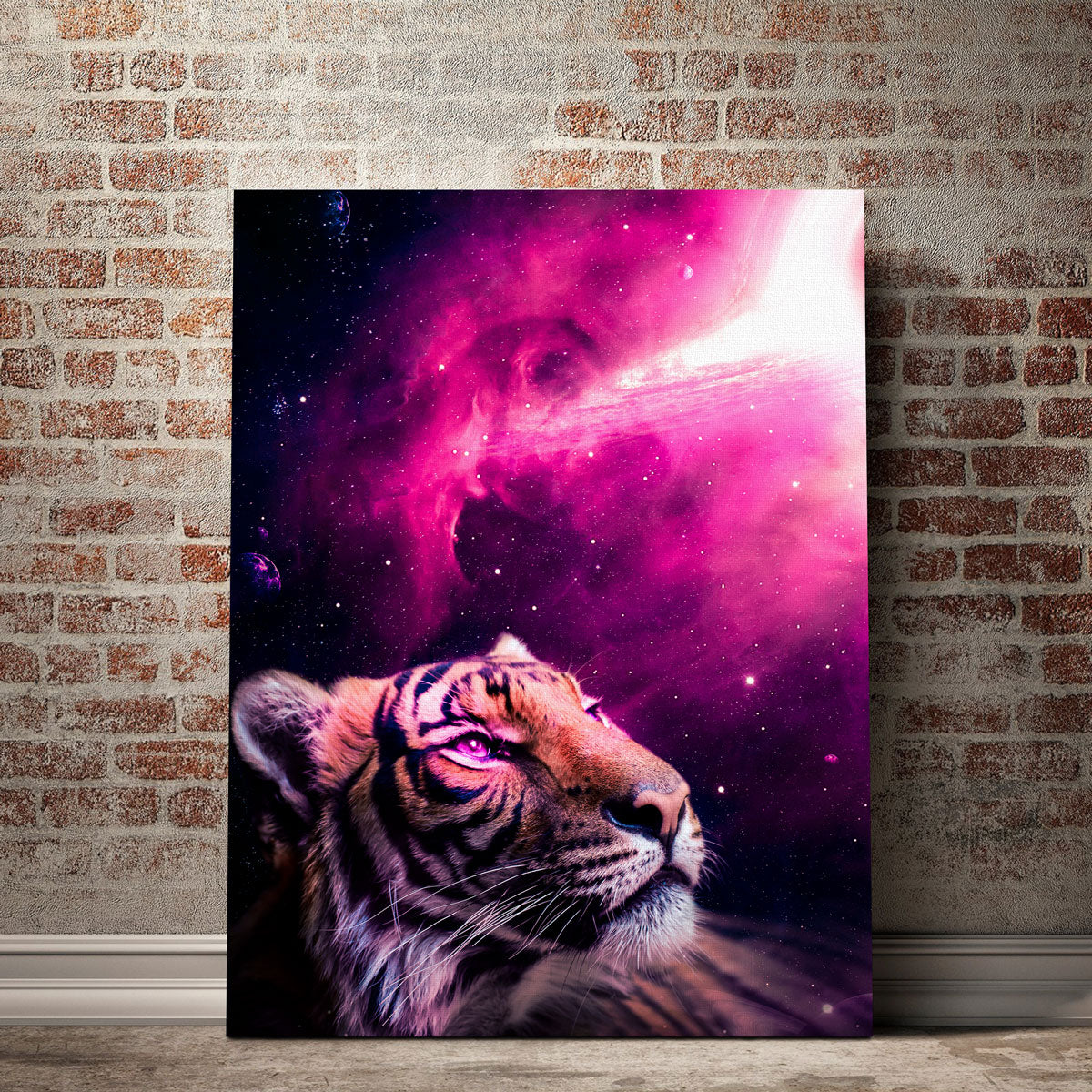 Space Tiger Wall Art