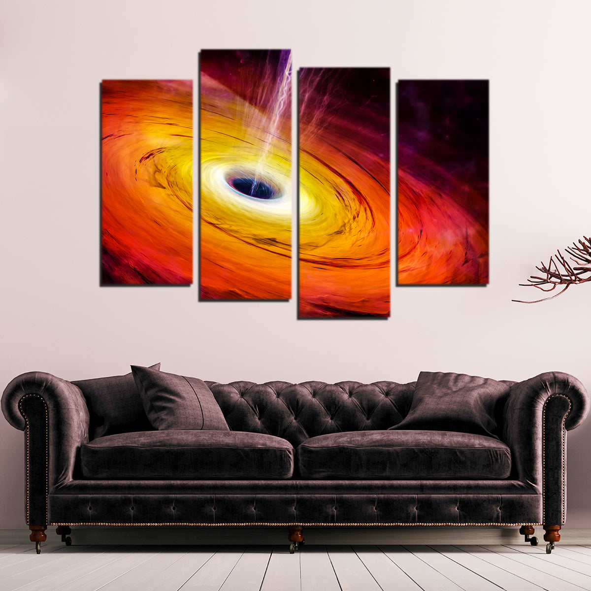 Spacescape Black Hole Wall Art