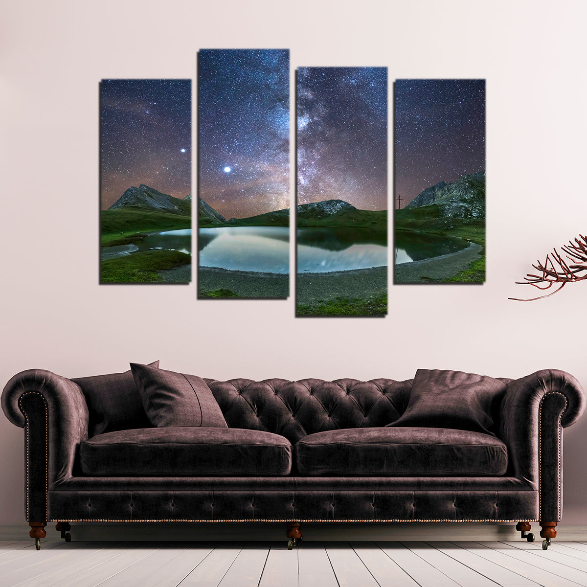 Starry Lake de France Wall Art
