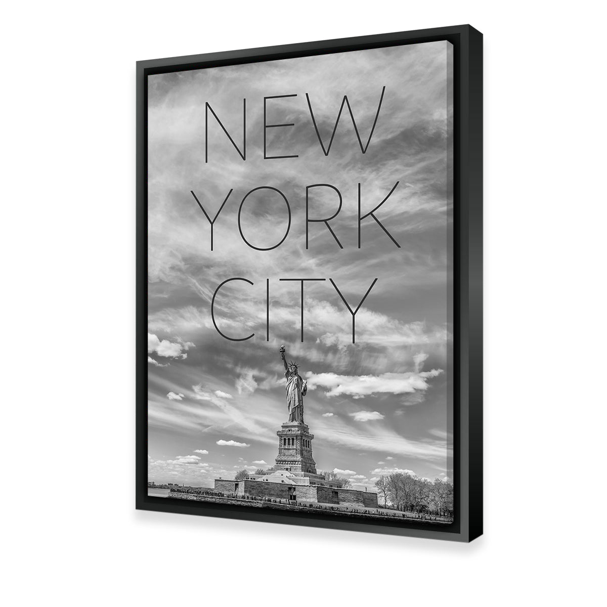 Statue of Liberty NYC Text Wall Art